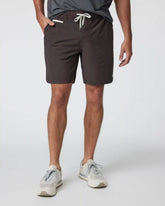 Banks Short Unlined 7" | Sangria Slub Stripe