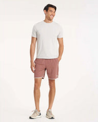 Banks Short Unlined 7" | Terracotta Linen Texture