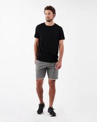 Banks Short Unlined 7" | Grey Linen Texture