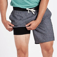 Trail Short | Heather Grey Texture