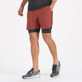 Stockton Short | Red Clay Linen Texture