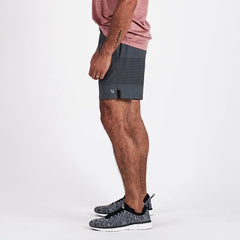Rush Short | Charcoal Black Stripe