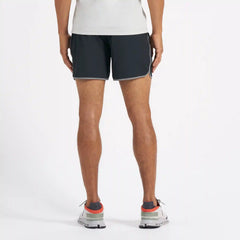 Banks Short Unlined 5" | Black Linen Texture
