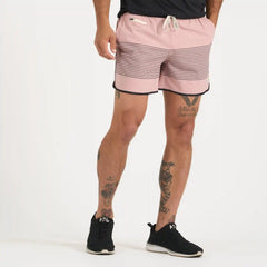 Banks Short Unlined 5" | Burnt Clay Stripe