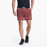 Banks Short Unlined 5" | Currant Stripe