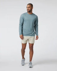 Banks Short Unlined 5" | Cashew Linen Texture