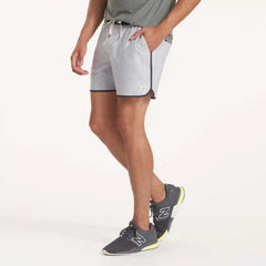 Banks Short Unlined 5" | Platinum Herringbone