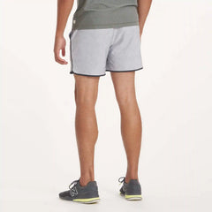 Banks Short Unlined 5" | Platinum Herringbone