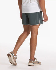 Banks Short Unlined 5" | Smoked Beryl Slub Stripe