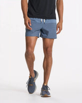 Kore Short Lined 5" | Light Azure Stripe