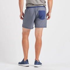 Kore Short 5" | Navy Charcoal Stripe