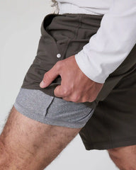 Kore Short Lined 9" | Warm Grey