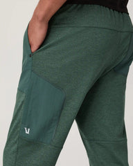 Sunday Performance Mixed Media Jogger 28" | Agate Green Heather