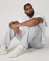 Seaside Straight Leg Sweatpant 30" | Light Heather Grey