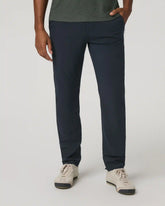 Aim Trouser Athletic Slim Fit 32" | Navy Linen Texture