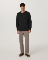 Benton Twill Elastic Waist Pant Relaxed Fit 30" | Smokey Taupe