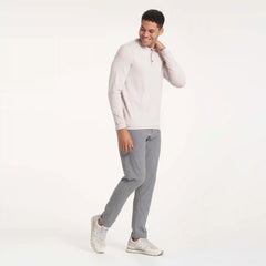 Long-Sleeve Ease Performance Henley | Oyster Heather
