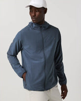Outdoor Trainer Shell | Azure Linen Texture