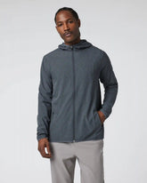 Outdoor Trainer Shell | Dark Pewter Linen Texture