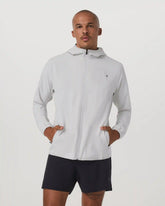 Outdoor Trainer Shell | Grey Mist Linen Texture