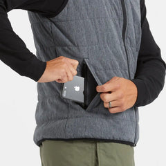 Atlantic Vest | Black Linen Texture