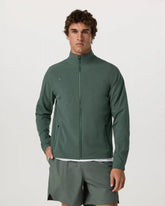 Venture Track Jacket | Agate Green Linen Texture