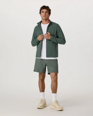 Venture Track Jacket | Agate Green Linen Texture