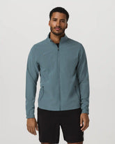 Venture Track Jacket | Blue Sea Linen Texture