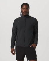 Venture Track Jacket | Black Linen Texture