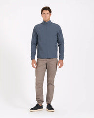 Venture Track Jacket | Navy Linen Texture