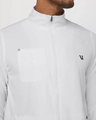 Venture Track Jacket | White Logo Graphic