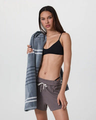 Stripe Beach Towel | Dusty Blue