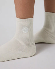 Half Crew Sock | Salt Heather (OLD)