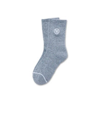 Half Crew Sock | Light Heather Grey - OLD