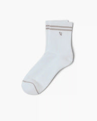 Half Crew V1 Sock | White