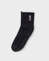Half Crew Gripper Sock | Black