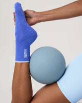 Half Crew Gripper Sock | Bright Iris