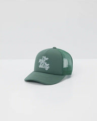 The Rise The Shine Trucker Hat | Agate Green