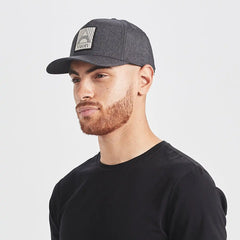 Geometric Hat | Black Heather