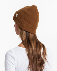 Alpine Waffle Beanie | Caramel