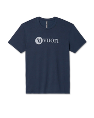 V1 Vuori Wordmark Logo Tee | Navy Heather
