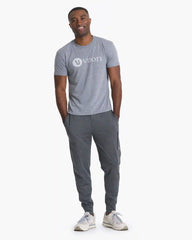 V1 Vuori Wordmark Logo Tee | Heather Grey Salt