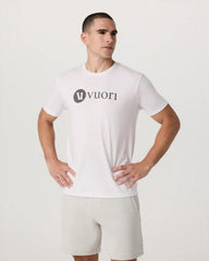 V1 Vuori Wordmark Logo Tee | White