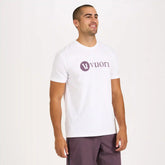 V1 Vuori Wordmark Logo Tee | White / Smoked Plum