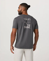 Vuori Block Tee | Charcoal