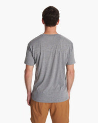 V1 Logo Tee | Heather Grey/White