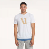 V1 Logo Tee | White Heather