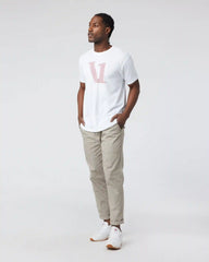 V1 Logo Tee | White/Umber
