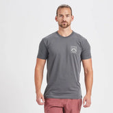 Geometric Pocket Tee | Charcoal