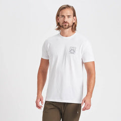 Geometric Pocket Tee | White